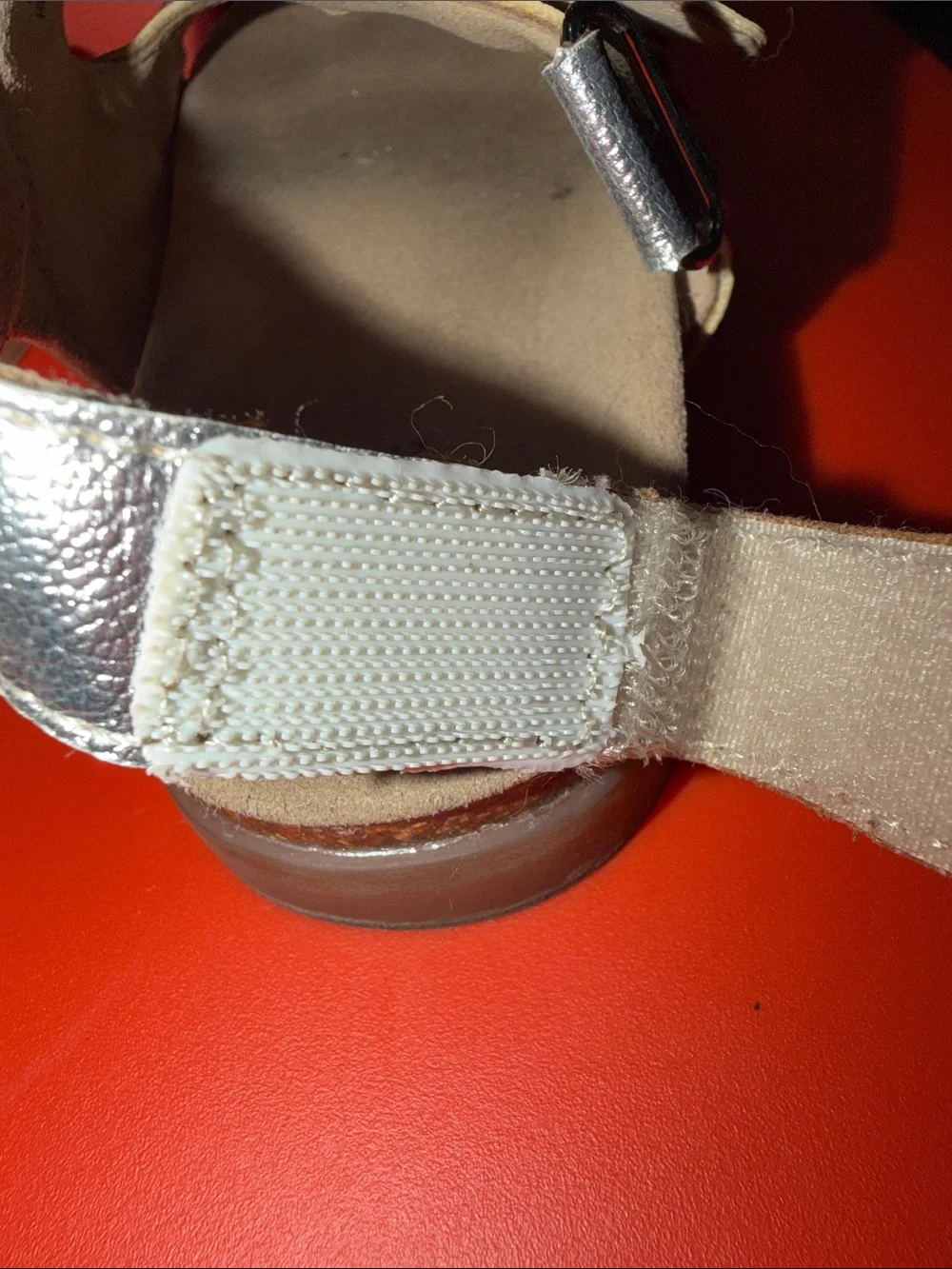 Zara Metallic Silver Kids Star Buckle Sandals